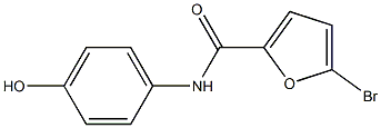 5-bromo-N-(4-hydroxyphenyl)furan-2-carboxamide 结构式