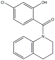 5-chloro-2-(1,2,3,4-tetrahydroquinolin-1-ylcarbonyl)phenol 结构式