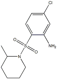 5-chloro-2-[(2-methylpiperidine-1-)sulfonyl]aniline 结构式