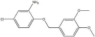 5-chloro-2-[(3,4-dimethoxyphenyl)methoxy]aniline 结构式
