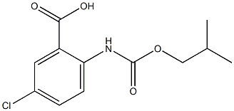 5-chloro-2-{[(2-methylpropoxy)carbonyl]amino}benzoic acid 结构式