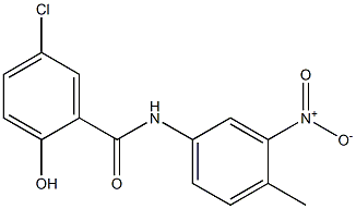 5-chloro-2-hydroxy-N-(4-methyl-3-nitrophenyl)benzamide 结构式