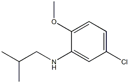 5-chloro-2-methoxy-N-(2-methylpropyl)aniline 结构式