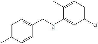 5-chloro-2-methyl-N-[(4-methylphenyl)methyl]aniline 结构式