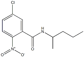 5-chloro-2-nitro-N-(pentan-2-yl)benzamide 结构式