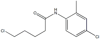 5-chloro-N-(4-chloro-2-methylphenyl)pentanamide 结构式