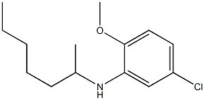 5-chloro-N-(heptan-2-yl)-2-methoxyaniline 结构式