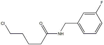 5-chloro-N-[(3-fluorophenyl)methyl]pentanamide 结构式