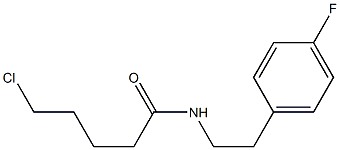 5-chloro-N-[2-(4-fluorophenyl)ethyl]pentanamide 结构式