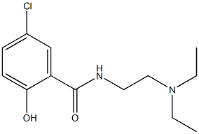 5-chloro-N-[2-(diethylamino)ethyl]-2-hydroxybenzamide 结构式