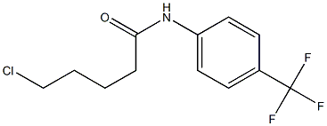 5-chloro-N-[4-(trifluoromethyl)phenyl]pentanamide 结构式