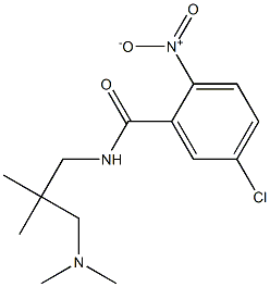 5-chloro-N-{2-[(dimethylamino)methyl]-2-methylpropyl}-2-nitrobenzamide 结构式