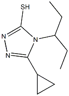 5-cyclopropyl-4-(pentan-3-yl)-4H-1,2,4-triazole-3-thiol 结构式