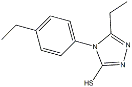 5-ethyl-4-(4-ethylphenyl)-4H-1,2,4-triazole-3-thiol 结构式