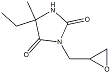 5-ethyl-5-methyl-3-(oxiran-2-ylmethyl)imidazolidine-2,4-dione 结构式