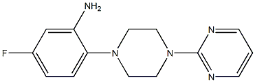 5-fluoro-2-[4-(pyrimidin-2-yl)piperazin-1-yl]aniline 结构式