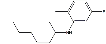 5-fluoro-2-methyl-N-(octan-2-yl)aniline 结构式