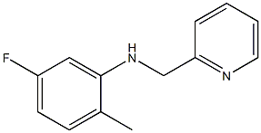 5-fluoro-2-methyl-N-(pyridin-2-ylmethyl)aniline 结构式