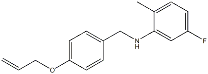 5-fluoro-2-methyl-N-{[4-(prop-2-en-1-yloxy)phenyl]methyl}aniline 结构式