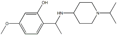 5-methoxy-2-(1-{[1-(propan-2-yl)piperidin-4-yl]amino}ethyl)phenol 结构式