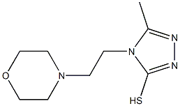 5-methyl-4-[2-(morpholin-4-yl)ethyl]-4H-1,2,4-triazole-3-thiol 结构式