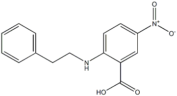 5-nitro-2-[(2-phenylethyl)amino]benzoic acid 结构式