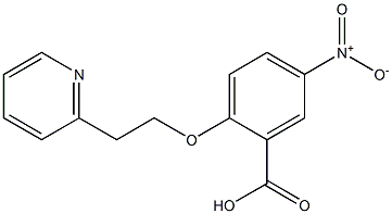 5-nitro-2-[2-(pyridin-2-yl)ethoxy]benzoic acid 结构式