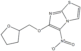 5-nitro-6-(tetrahydrofuran-2-ylmethoxy)imidazo[2,1-b][1,3]thiazole 结构式