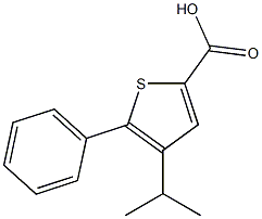 5-phenyl-4-(propan-2-yl)thiophene-2-carboxylic acid 结构式