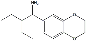 6-(1-amino-2-ethylbutyl)-2,3-dihydro-1,4-benzodioxine 结构式