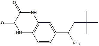 6-(1-amino-3,3-dimethylbutyl)-1,2,3,4-tetrahydroquinoxaline-2,3-dione 结构式