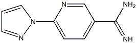 6-(1H-pyrazol-1-yl)pyridine-3-carboximidamide 结构式