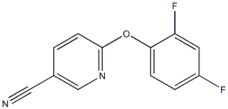 6-(2,4-difluorophenoxy)nicotinonitrile 结构式