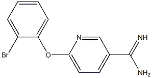 6-(2-bromophenoxy)pyridine-3-carboximidamide 结构式