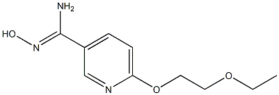 6-(2-ethoxyethoxy)-N'-hydroxypyridine-3-carboximidamide 结构式