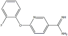 6-(2-fluorophenoxy)pyridine-3-carboximidamide 结构式