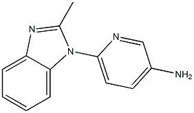 6-(2-methyl-1H-1,3-benzodiazol-1-yl)pyridin-3-amine 结构式