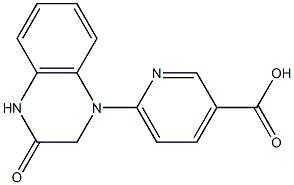 6-(3-oxo-1,2,3,4-tetrahydroquinoxalin-1-yl)pyridine-3-carboxylic acid 结构式