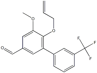 6-(allyloxy)-5-methoxy-3'-(trifluoromethyl)-1,1'-biphenyl-3-carbaldehyde 结构式