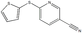 6-(thiophen-2-ylsulfanyl)pyridine-3-carbonitrile 结构式