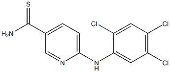 6-[(2,4,5-trichlorophenyl)amino]pyridine-3-carbothioamide 结构式