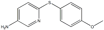 6-[(4-methoxyphenyl)sulfanyl]pyridin-3-amine 结构式