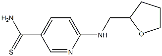 6-[(tetrahydrofuran-2-ylmethyl)amino]pyridine-3-carbothioamide 结构式