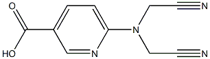 6-[bis(cyanomethyl)amino]pyridine-3-carboxylic acid 结构式