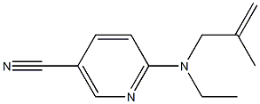 6-[ethyl(2-methylprop-2-enyl)amino]nicotinonitrile 结构式