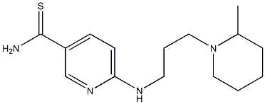 6-{[3-(2-methylpiperidin-1-yl)propyl]amino}pyridine-3-carbothioamide 结构式
