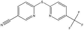 6-{[5-(trifluoromethyl)pyridin-2-yl]sulfanyl}pyridine-3-carbonitrile 结构式