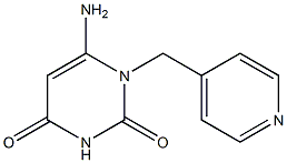 6-amino-1-(pyridin-4-ylmethyl)-1,2,3,4-tetrahydropyrimidine-2,4-dione 结构式