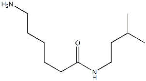 6-amino-N-(3-methylbutyl)hexanamide 结构式