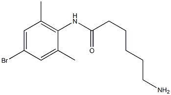 6-amino-N-(4-bromo-2,6-dimethylphenyl)hexanamide 结构式
